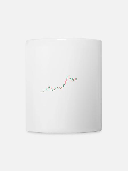 Graphique du pouls Heartbeat Finance - Mug blanc - blanc