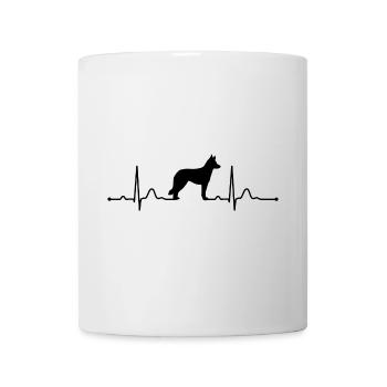 Battement de cœur Koolie australien Herzschlag Wilsigns - Mug blanc - blanc - Devant