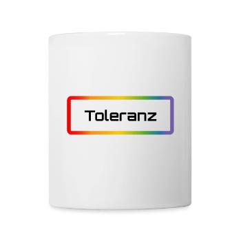 Regenbogen Toleranz - Tasse - Weiß - Vorne
