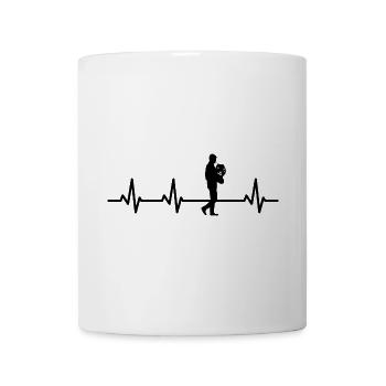 Hornist Pulsschlag EKG - Tasse - Weiß - Vorne
