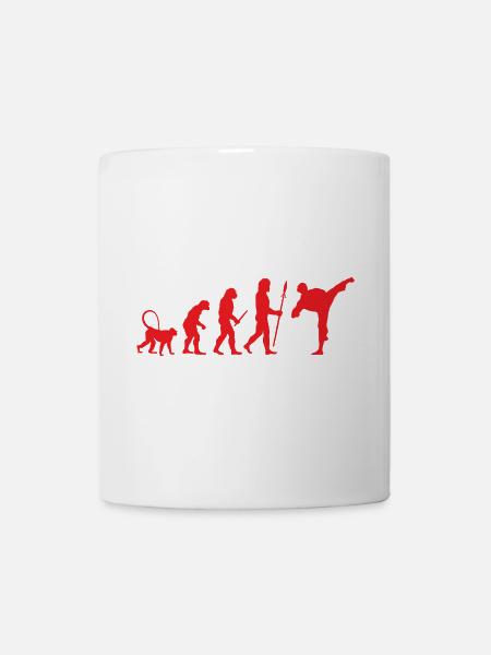 Entwicklung von Karate - Tasse - Weiß