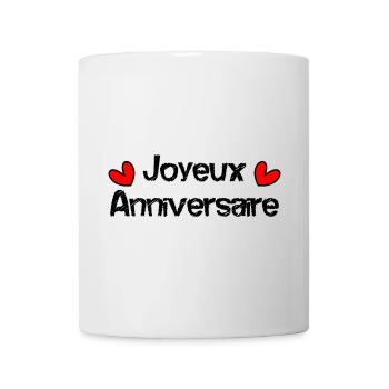 JOYEUX ANNIVERSAIRE - Mug blanc - blanc - Devant