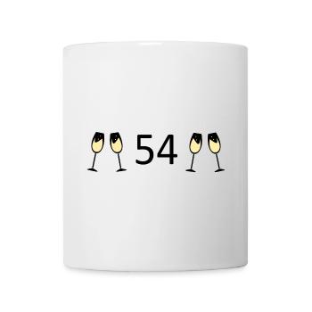 54th Birthday 54 Years Anniversary 54 Number 54 - Mug - white - Front
