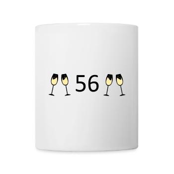 56th Birthday 56 Years Anniversary 56 Number 56 - Mug - white - Front