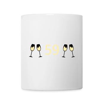 59.Geburtstag 59 Jahre Jubiläum 59 Zahl 59 - Tasse - Weiß - Vorne