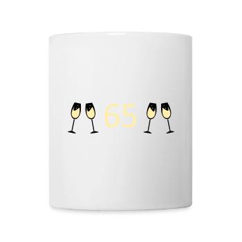 65th Birthday 65th Anniversary 65 Number 65 - Mug - white - Front
