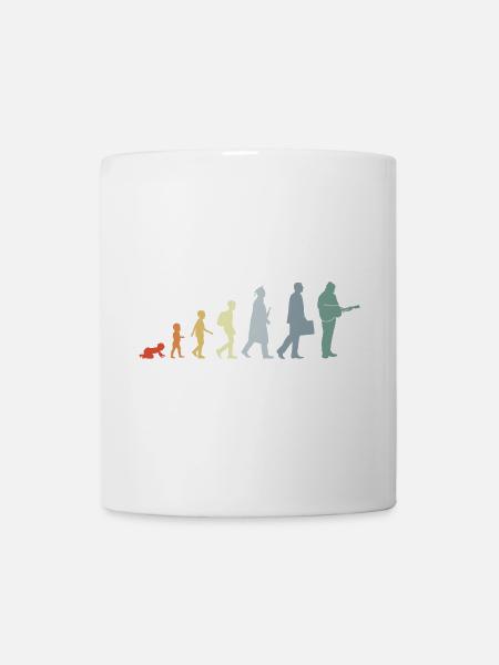 Gitarrist Evolution - Tasse - Weiß