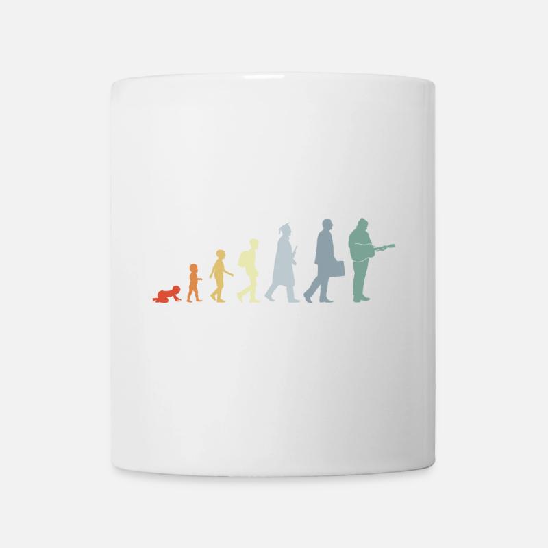 Gitarrist Evolution - Tasse - Weiß