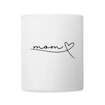Cadeau Maman Fête des Mères, Naissance, Coeur - Mug blanc - blanc - Devant
