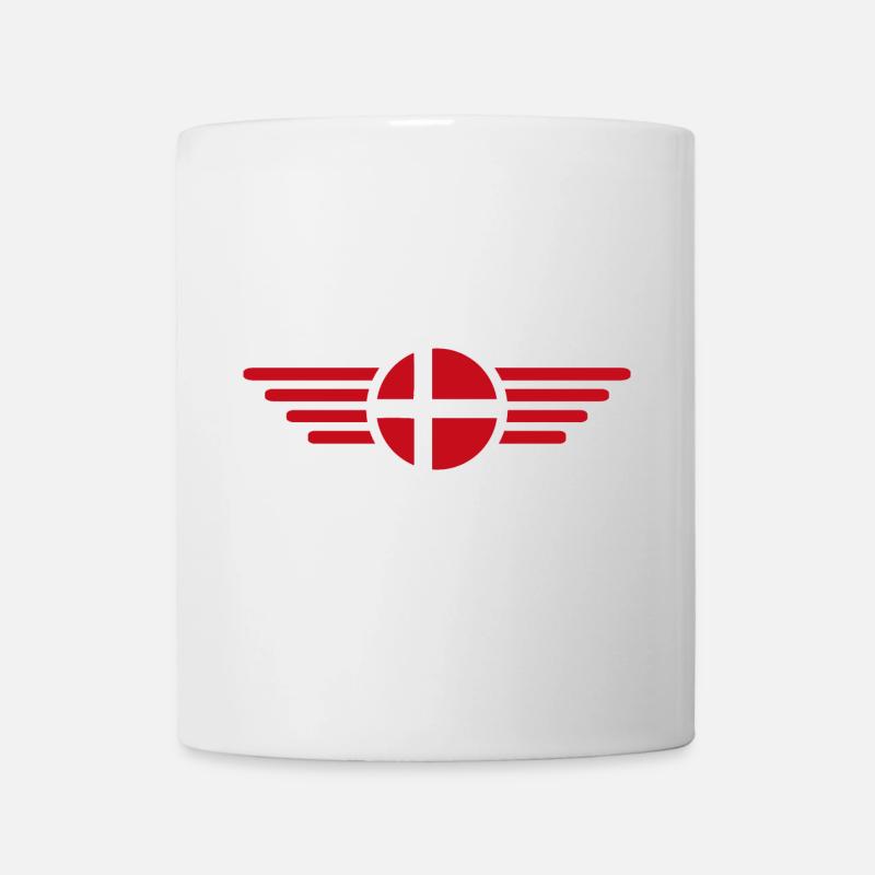 Danemark Style Design T-shirt - Mug blanc - blanc