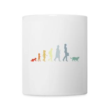 Evolution eines Katzenliebhabers - Tasse - Weiß - Vorne