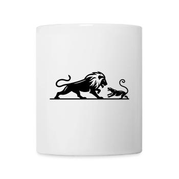 Lion 3 - Mug blanc - blanc - Devant