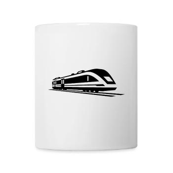 Zug Grafik - Tasse - Weiß - Vorne