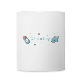 It's a Boy Baby Geburt Junge Design - Tasse - Weiß - Vorne
