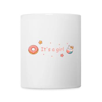 It's a Girl Babyparty Donut Häschen Süß - Tasse - Weiß - Vorne