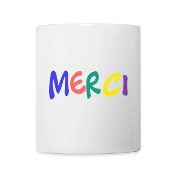 MERCI. MAÎTRESSE. MAÎTRE. MERCI MAÎTRESSE - Mug blanc - blanc - Devant