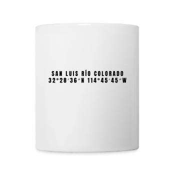 Coordonnées San Luis Río Colorado Mexique - Mug blanc - blanc - Devant