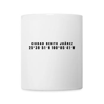 Ciudad Benito Juárez Mexiko Koordinaten - Tasse - Weiß - Vorne