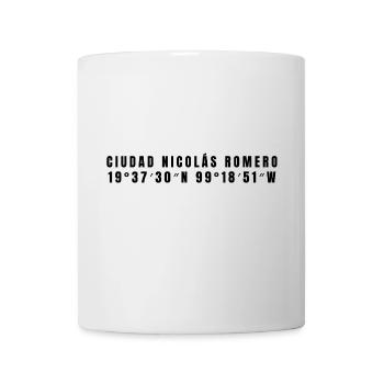 Ciudad Nicolás Romero, Mexico Coordinates - Mug - white - Front