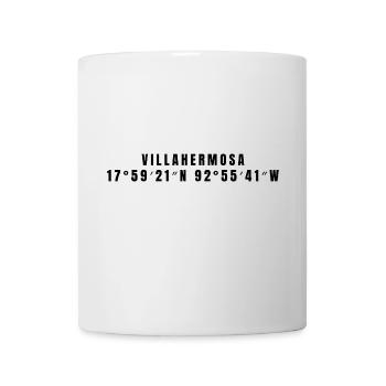 Villahermosa, Mexico Coordinates - Mug - white - Front