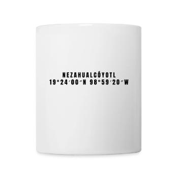Nezahualcóyotl, Mexico Coordinates - Mug - white - Front
