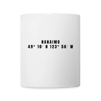 Nanaimo Kanada Koordinaten - Tasse - Weiß - Vorne