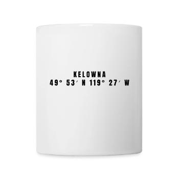 Kelowna Kanada Koordinaten - Tasse - Weiß - Vorne