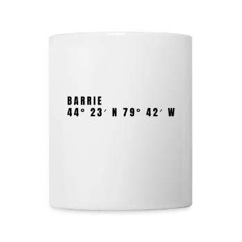 Barrie Kanada Koordinaten - Tasse - Weiß - Vorne
