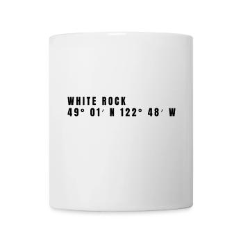 Coordonnées White Rock, Canada - Mug blanc - blanc - Devant