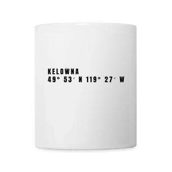 Kelowna Kanada Koordinaten - Tasse - Weiß - Vorne