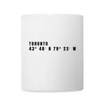 Toronto, Canada Coordinates - Mug - white - Front