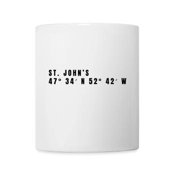 St. John's Canada Coordinates - Mug - white - Front