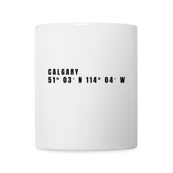 Calgary, Canada Coordinates - Mug - white - Front