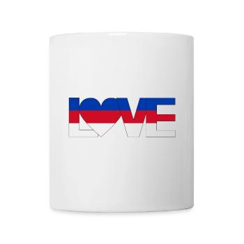 amour Sorbes Lusatie Haute-Lusace Maison avec cœur - Mug blanc - blanc - Devant