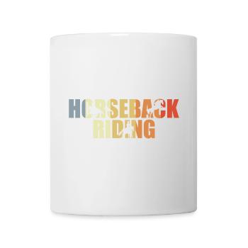 Vintage Reiten - Tasse - Weiß - Vorne