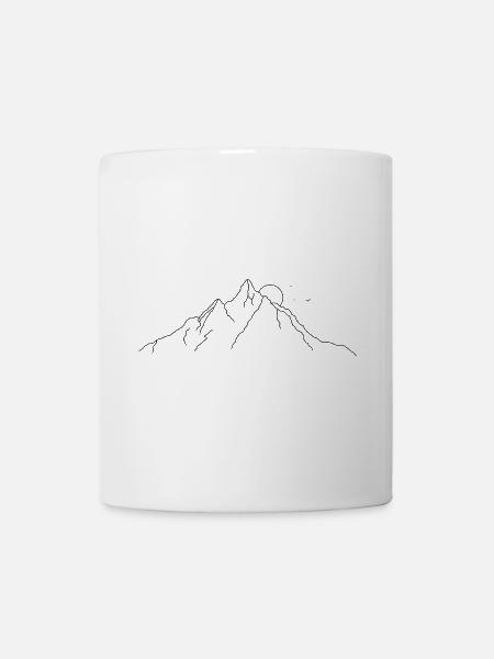 Berg - Tasse - Weiß