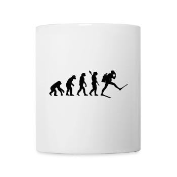 Scuba Diver Lustige menschliche Evolution - Tasse - Weiß - Vorne