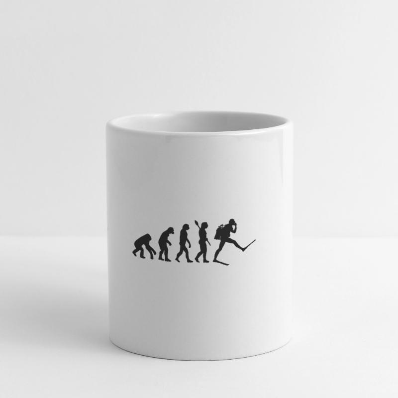 Scuba Diver Funny Human Evolution Mug