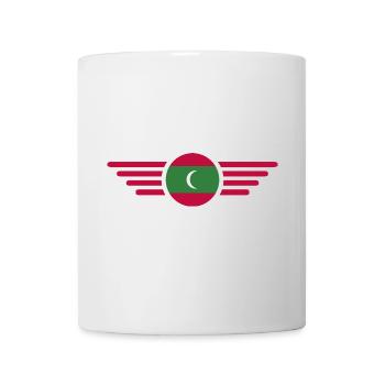 J’aime les Maldives, T-shirt design de style élégance - Mug blanc - blanc - Devant