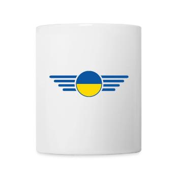 J’aime l’Ukraine, T-shirt design de style élégance - Mug blanc - blanc - Devant