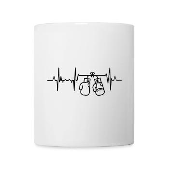 Boxer Herzlinie - Tasse - Weiß - Vorne