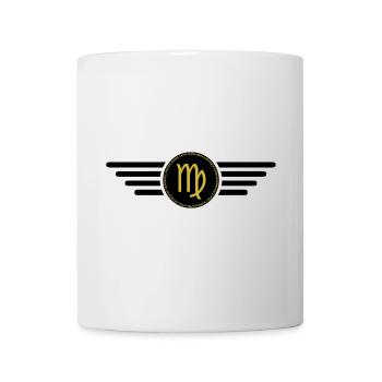 Sternzeichen Jungfrau, exklusives T-Shirt Design - Tasse - Weiß - Vorne
