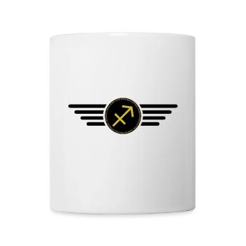 Sternzeichen Schütze, exklusives T-Shirt Design - Tasse - Weiß - Vorne