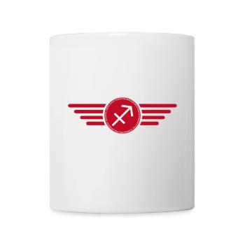 Sternzeichen Schütze, exklusives T-Shirt Design - Tasse - Weiß - Vorne
