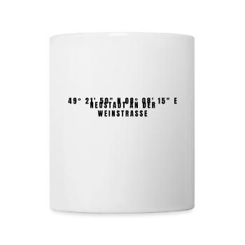 Neustadt an der Weinstraße Rheinland-Pfalz Koordin - Tasse - Weiß - Vorne