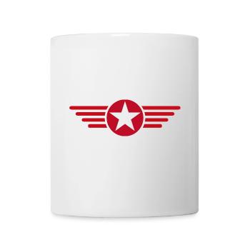 Design élégant de t-shirt Wing Star - Mug blanc - blanc - Devant