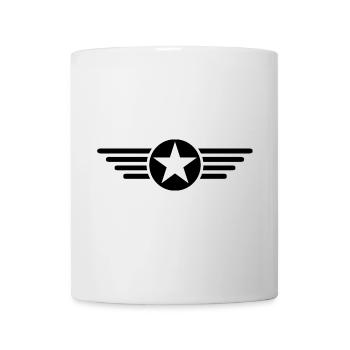 Design élégant de t-shirt Wing Star - Mug blanc - blanc - Devant