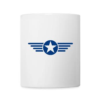 Stylish Wing Star T-Shirt Design - Mug - white - Front