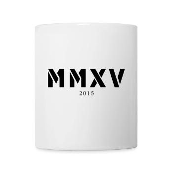 Römische Zahl Geburtsjahr Made in 2015 - Tasse - Weiß - Vorne