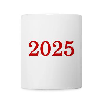 2025 New Year's Eve New Year red - Mug - white - Front